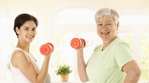 how to exercise with seniors